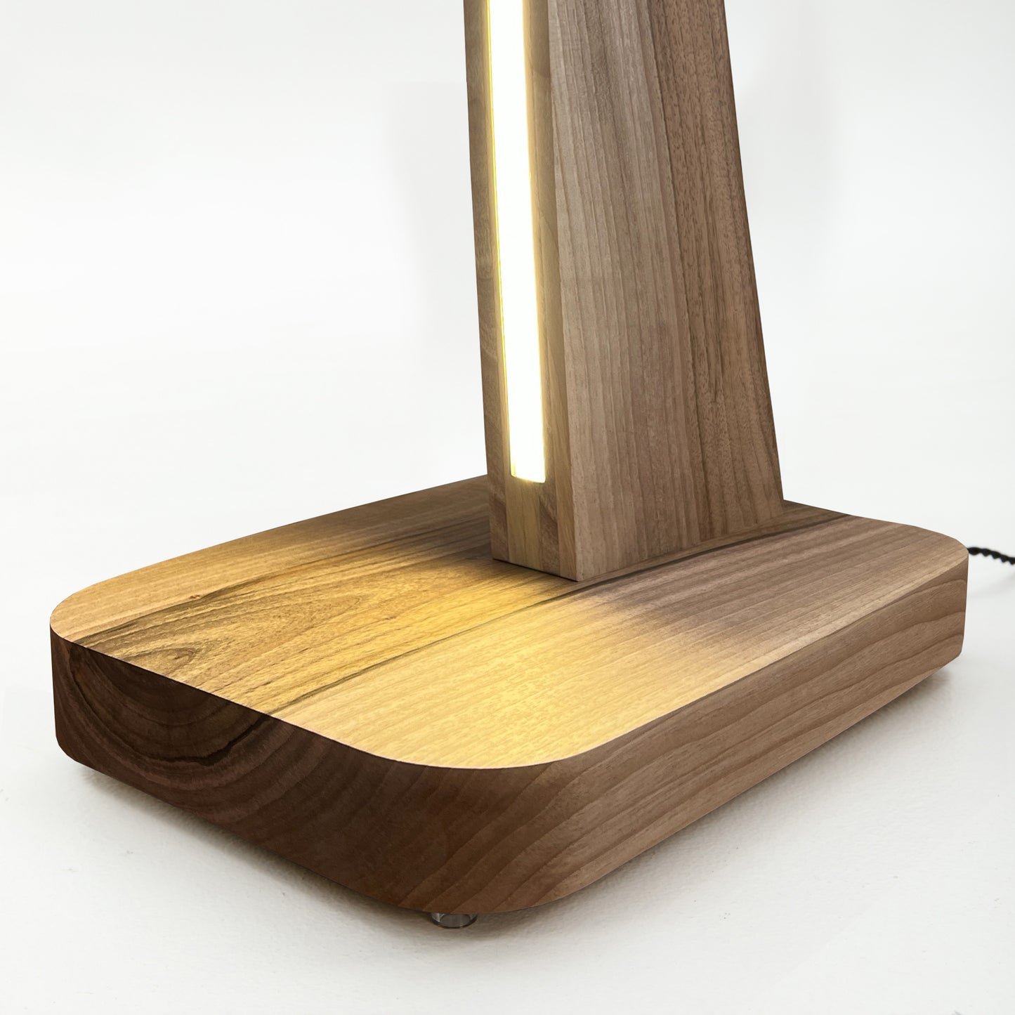 natural wood floor lamp